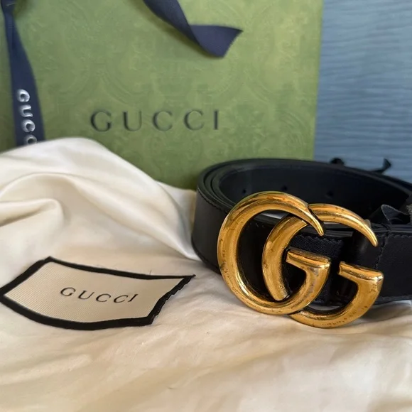 ♥️♥️♥️Authentic Gucci GG Marmont belt 85 ♥️♥️♥️ - Picture 3 of 11